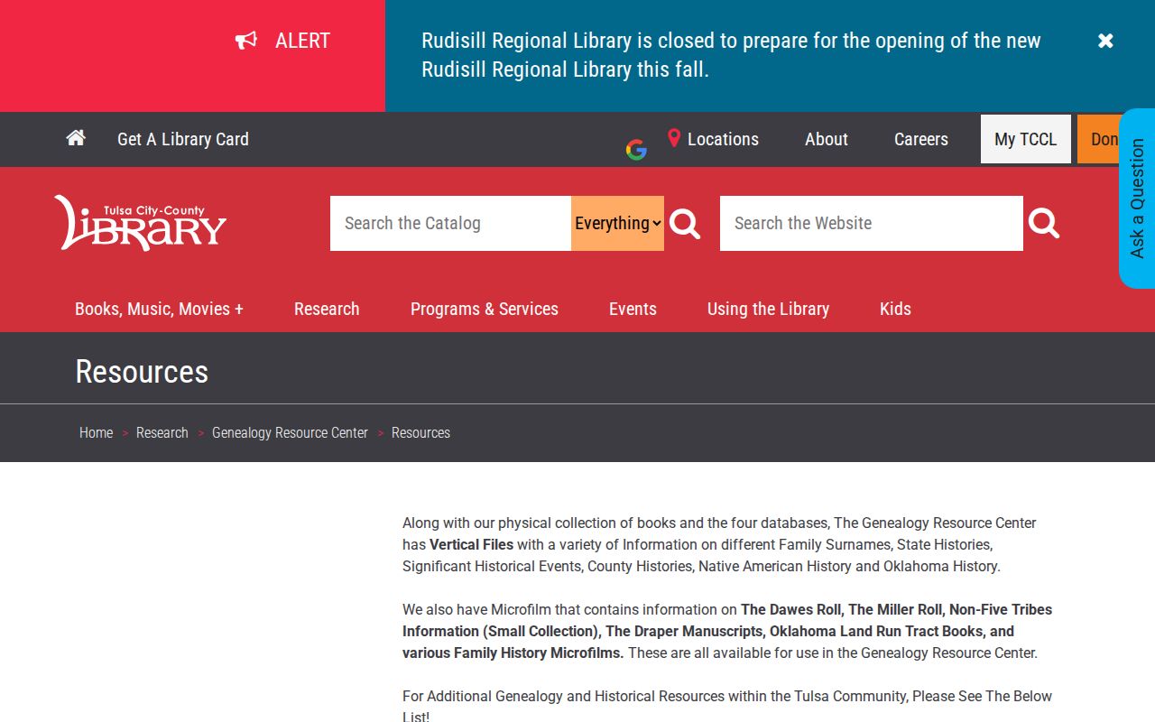Broken Arrow city directory genealogy resources at Tulsa Library